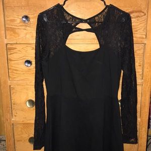 Black lace dress